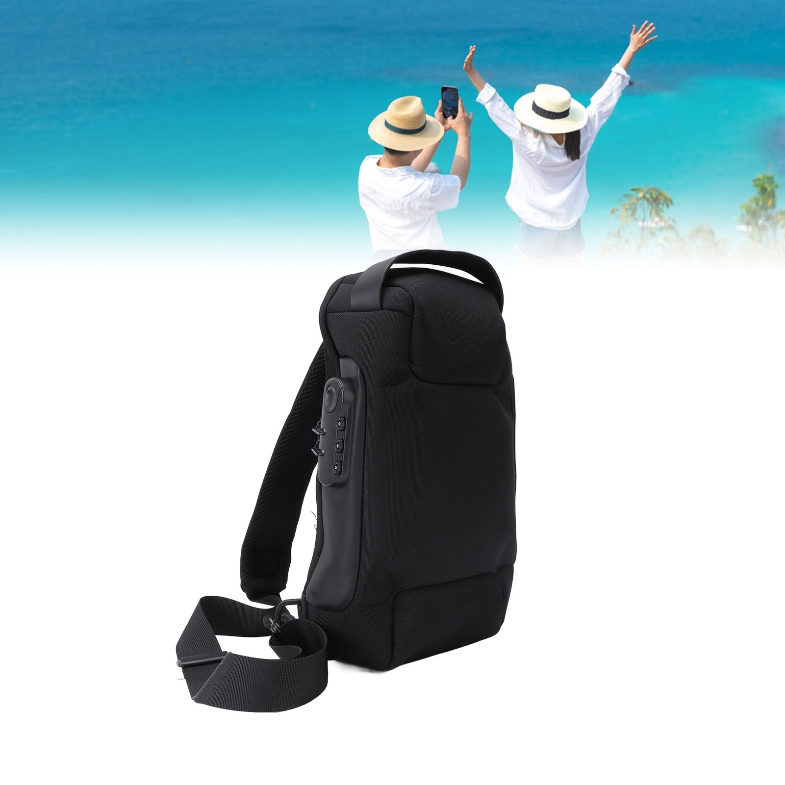 숄더 백팩 옥스포드 천 대용량 잠금 가능한 지퍼 휴대용 - Sling Backpack Shoulder 리뷰 및 가격